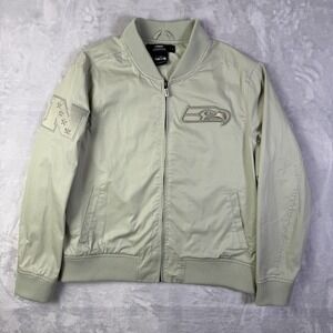 Seattle Seahawks Pro Standard‎ Jacket Women's Large Green Full Zip Embroidered